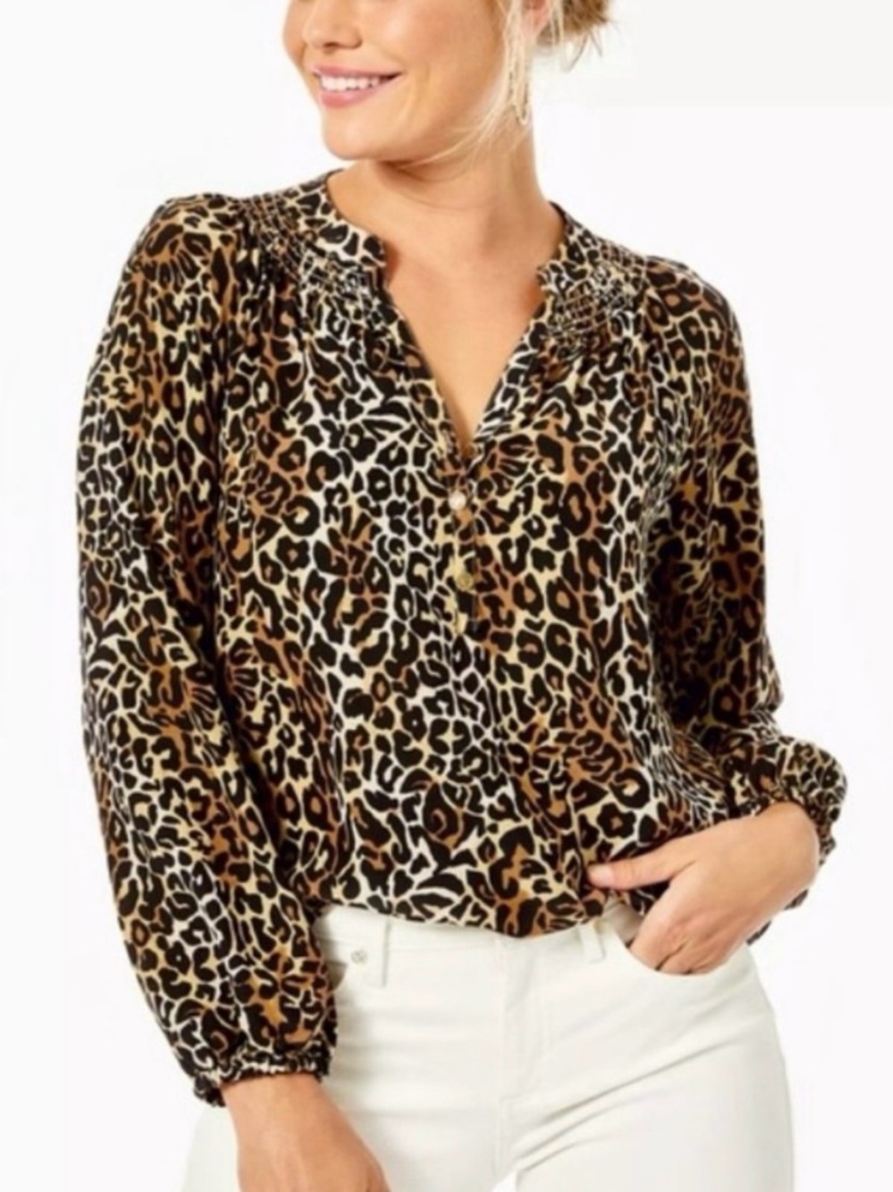 Lilly Pulitzer Elsa Silk Top in My Favorite Spot
Size Large